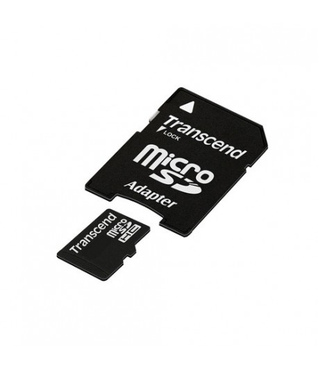 Carte mémoire Transcend microSDHC avec adaptateur SD - Classe 4 prix Maroc