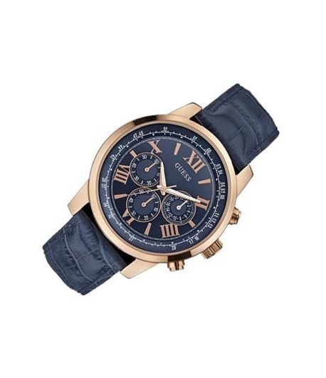 GUESS Montre Chronographe Bleu Homme